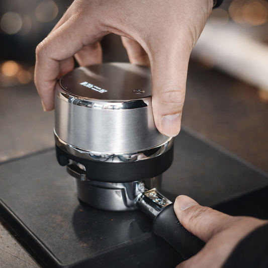 Metal Espresso Coffee Tamper BOSeTAMPER 58.5mm PRO (Free Promo Wireless Charger and Travel Case)