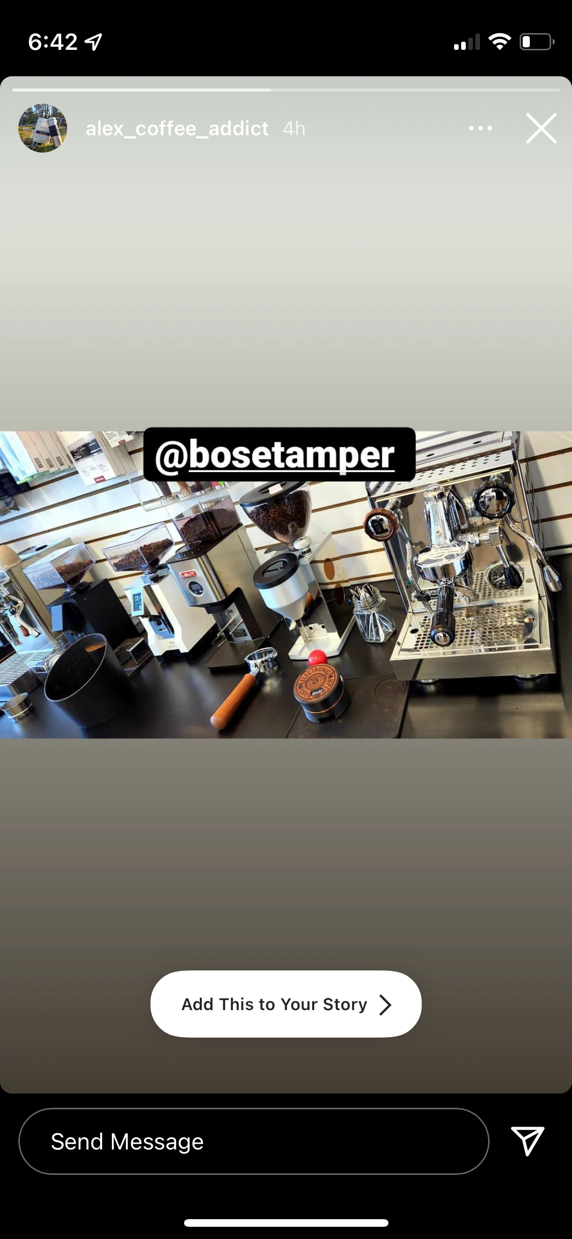 (Lead-time at least 4 weeks) BOSeTamper - Boston Electronic Espresso Tamper 58.5mm (Patent Pending). Wireless charger pad is included.